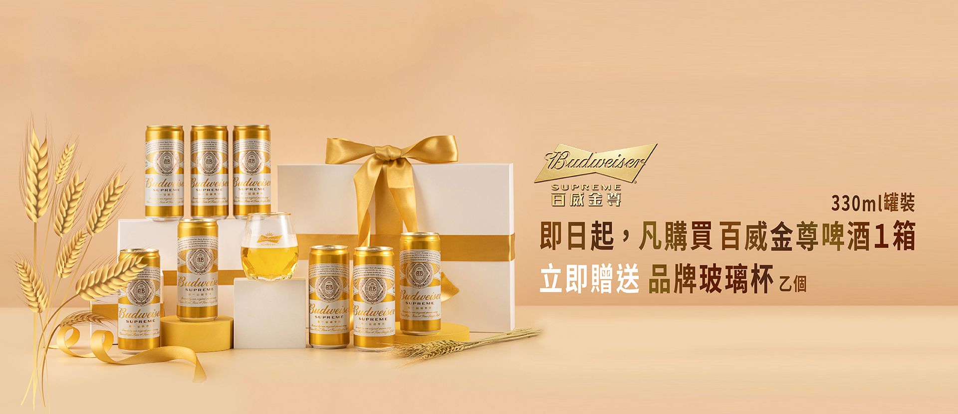 百威金尊啤酒 ★ 送好禮