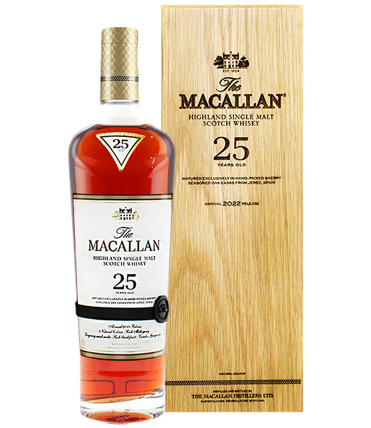 麥卡倫25年單一麥芽威士忌(2022年包裝)
