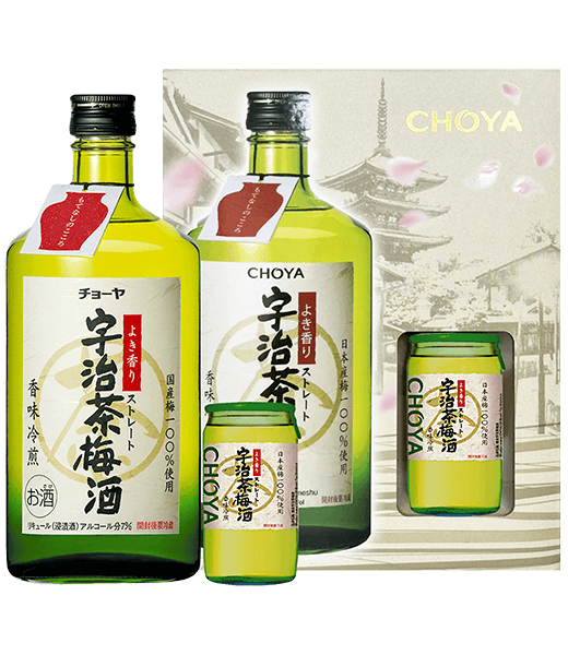 CHOYA宇治茶梅酒禮盒(2023秋節包裝)