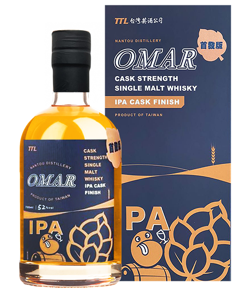 OMAR原桶強度單一麥芽威士忌(IPA 酒桶)