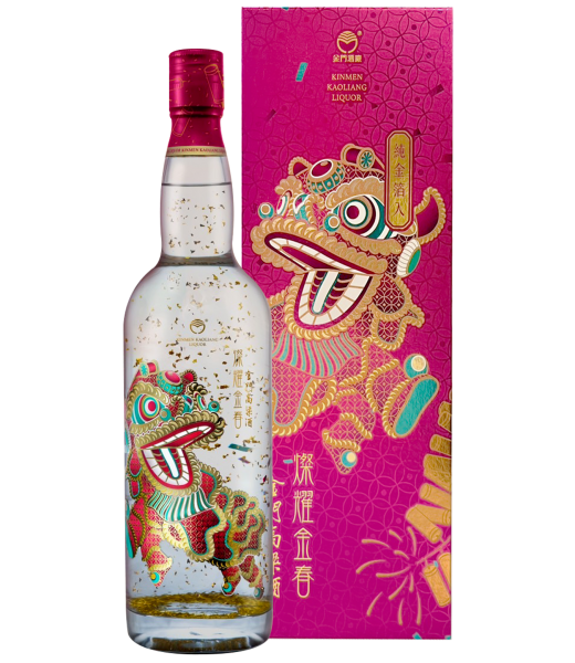 金門高粱酒58度(燦耀金春-金箔舞獅版)