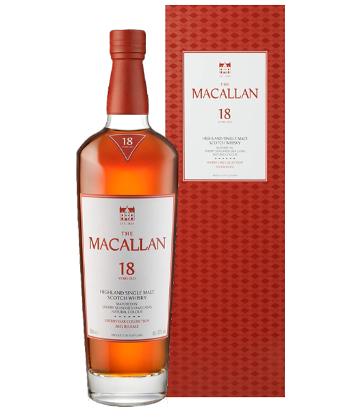 麥卡倫18年單一麥芽威士忌(2025年包裝)