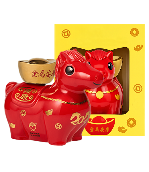 金門高粱戰酒46度(黑金龍-紅金馬安康紀念酒)