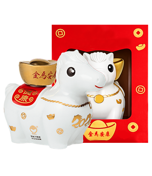 金門高粱戰酒46度(黑金龍-白金馬安康紀念酒)