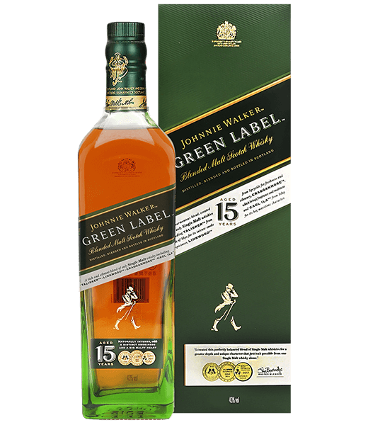 約翰走路綠牌15年威士忌 Johnnie Walker Green Label 15 Years Old Blended Scotch Whisky