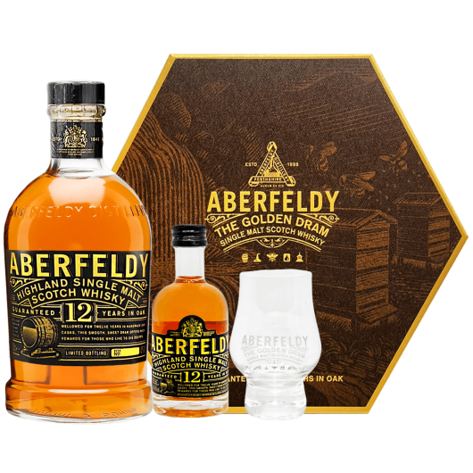 艾柏迪12年單一麥芽威士忌禮盒 2021年包裝 Aberfeldy 12 Years Old Highland Single Malt Scotch Whisky Gift Box