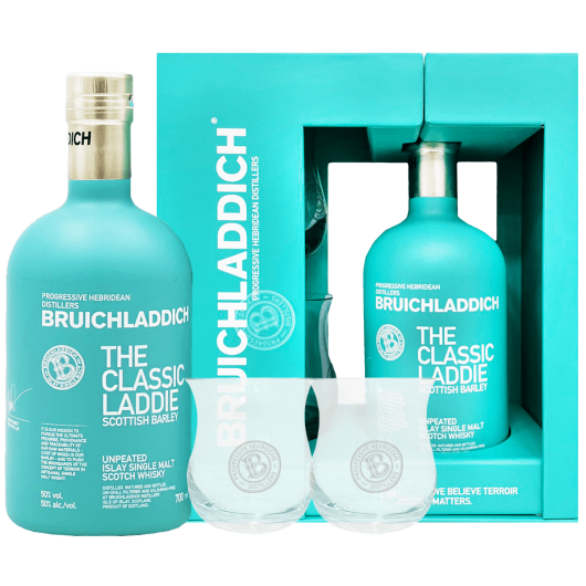 布萊迪單一麥芽威士忌禮盒(經典萊迪)(2021年包裝),BRUICHLADDICH ISLAY SINGLE MALT SCOTCH WHISKY  GIFT BOX (THE CLASSIC LADDIE)